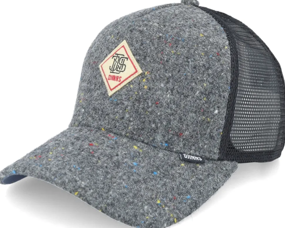 Hft Cap Mon Spots Dark Brown/Black A-Frame Trucker - Djinns