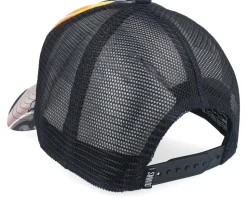 Hft Cap Paintdots Black/Orange/Purple A-Frame Trucker - Djinns