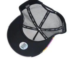 Hft Cap Paintdots Black/Orange/Purple A-Frame Trucker - Djinns