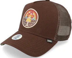 Hft Cap Peace & Harmony Brown Trucker - Djinns
