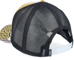 Hft Cap Summerpattern Grey/White/Yellow A-Frame Trucker - Djinns