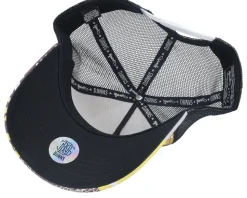 Hft Cap Summerpattern Grey/White/Yellow A-Frame Trucker - Djinns