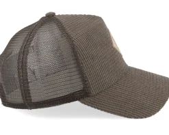 Hft Cap Waffle Corduroy Brown A-Frame Trucker - Djinns
