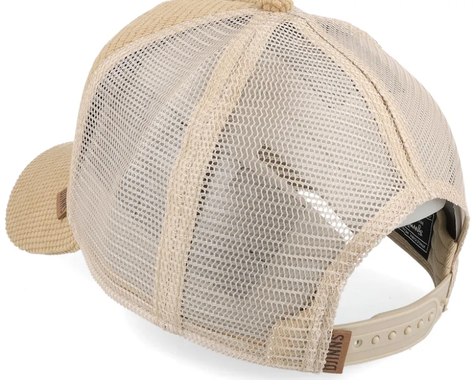 Hft Cap Waffle Corduroy Beige A-Frame Trucker - Djinns