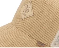 Hft Cap Waffle Corduroy Beige A-Frame Trucker - Djinns