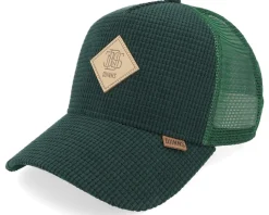 Hft Cap Waffle Corduroy Green A-Frame Trucker - Djinns