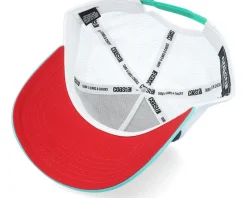 Hft Costa Rica White/Navy/Turqouise Trucker - Coastal