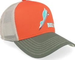 Hft Duck Dive Off White/Orange/Grey A-Frame Trucker - Coastal