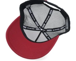 Hft Every Port Black/White/Burgundy A-Frame Trucker - Coastal