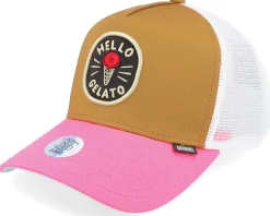 Hft Food Gelato Brown/Rose/White Trucker - Djinns
