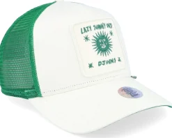 Hft Lazy Sunny Days Beige/Green Trucker - Djinns