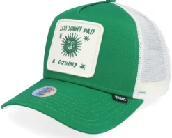 Hft Lazy Sunny Days Green/Beige Trucker - Djinns