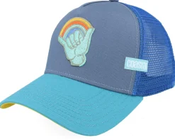 Hft Lgbtq Shakka Grey/Petrol A-Frame Trucker - Coastal