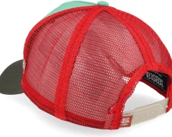 Hft Pray For Surf Red/Turqouise/Brown A-Frame Trucker - Coastal