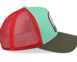 Hft Pray For Surf Red/Turqouise/Brown A-Frame Trucker - Coastal
