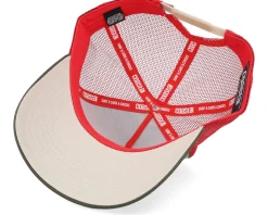Hft Pray For Surf Red/Turqouise/Brown A-Frame Trucker - Coastal