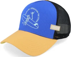 Hft Spread Stoke Black/Blue/Apricot A-Frame Trucker - Coastal