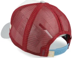 Hft Stupid Wave Red/White/Grey A-Frame Trucker - Coastal