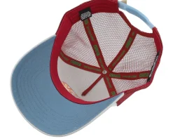 Hft Stupid Wave Red/White/Grey A-Frame Trucker - Coastal