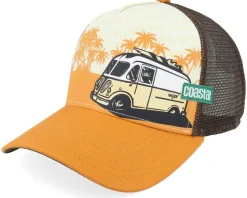 Hft Surfbubbi Khaki/Rust A-Frame Trucker - Coastal