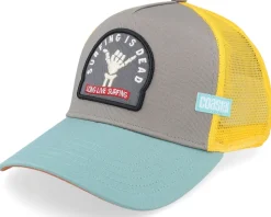 Hft Surfing Dead Yellow/Grey/Petrol A-Frame Trucker - Coastal