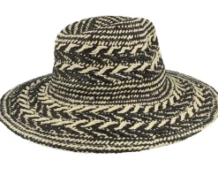 Hibiscus Hat Black/Beige Straw Hat - Barts