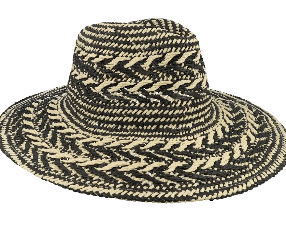 Hibiscus Hat Black/Beige Straw Hat - Barts