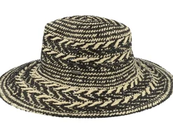 Hibiscus Hat Black/Beige Straw Hat - Barts