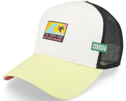 Highertides White/Black/Yellow Trucker - Coastal