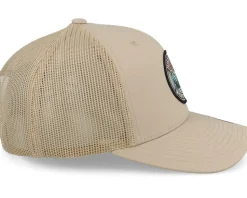 Hike More Worry Less Patch Khaki Trucker - Wild Spirit