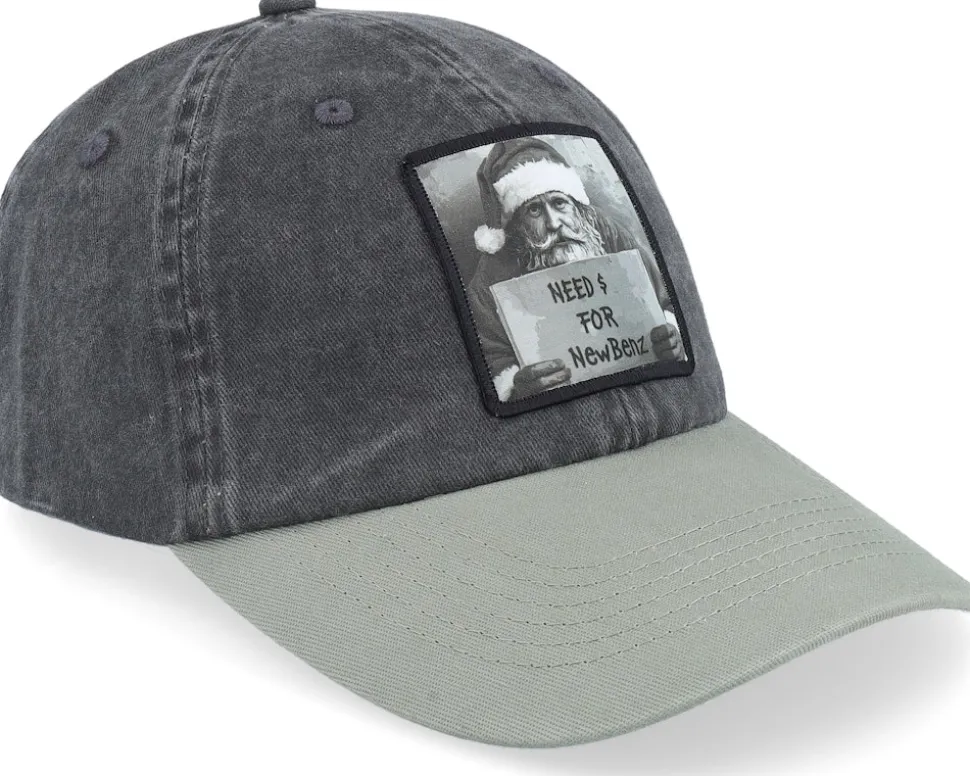 Hobo Santa Need Cash For Benz Black/Olive Dad Cap - Ho-Ho-Hats