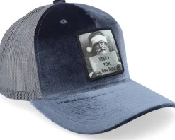 Hobo Santa Need Cash For Benz Velvet Grey Trucker - Ho-Ho-Hats