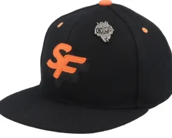 Home Base 6 Panel Black Strapback - HUF