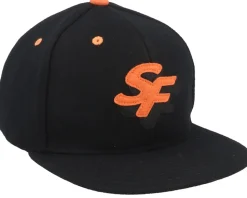 Home Base 6 Panel Black Strapback - HUF