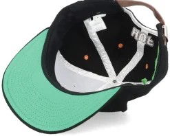 Home Base 6 Panel Black Strapback - HUF