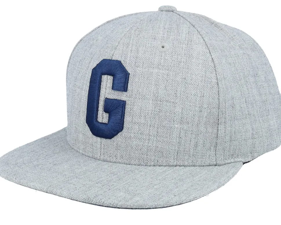 Homestead Grays Nl Archive 400 Series Heather Grey Snapback - American Needle