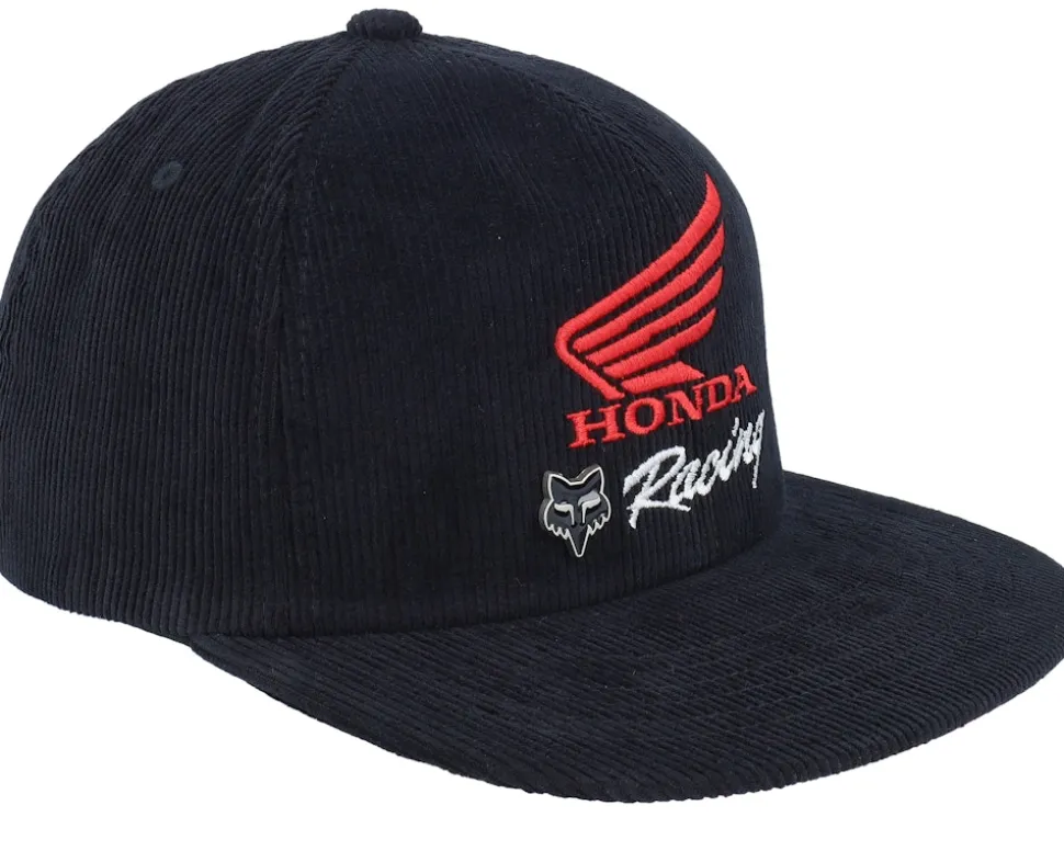 Honda Racing Cord Black Snapback - Fox