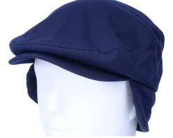 Hooligan Baggy Ear Flap Cap Navy Flat Cap - Brixton