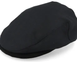 Hooligan Baggy Reserve Snap Black Flat Cap - Brixton