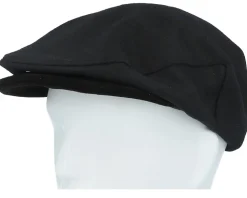 Hooligan Baggy Reserve Snap Black Flat Cap - Brixton