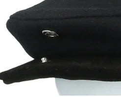 Hooligan Baggy Reserve Snap Black Flat Cap - Brixton