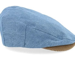 Hooligan Denim/Corduroy Snap Flat Cap - Brixton