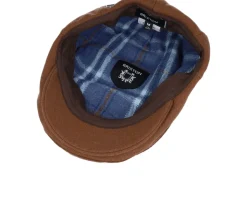 Hooligan Flannel Tobacco Brown Snap Cap - Brixton
