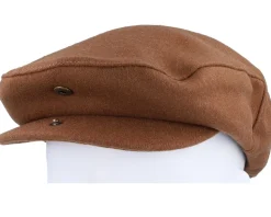 Hooligan Flannel Tobacco Brown Snap Cap - Brixton
