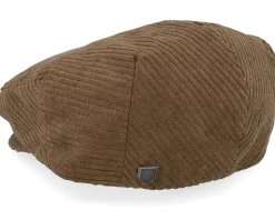 Hooligan Punch Brown Flat Snap Cap - Brixton