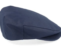 Hooligan Snap Cap Washed Navy Flat Cap - Brixton