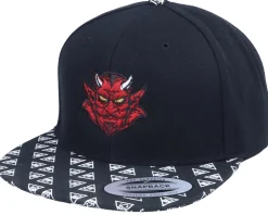 Horned Demon Black/Horus Eye Brim Snapback - Iconic
