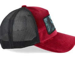 Horror Clown Velvet Red/Black A-frame Trucker - Scenes