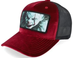Horror Clown Velvet Red/Black A-frame Trucker - Scenes