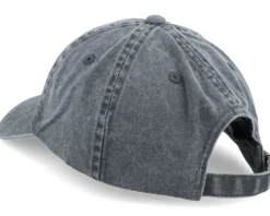 Horse Embroidery Washed Black Dad Cap - Wild Spirit